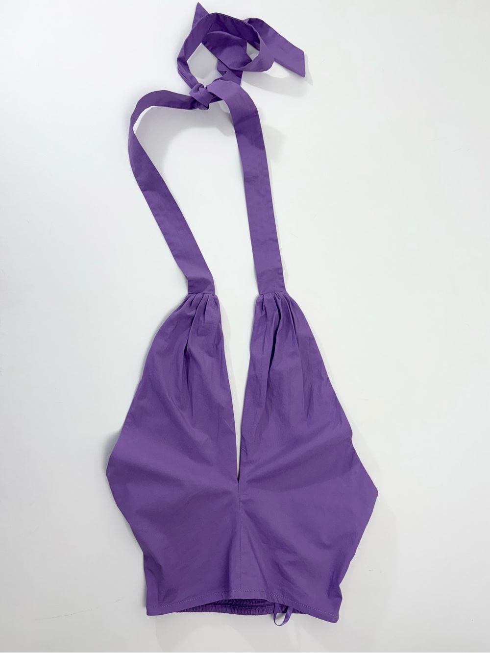 STAUD Kai Amethyst/Purple Crossover Tie Halter Top Sz XS - Picture 4 of 11